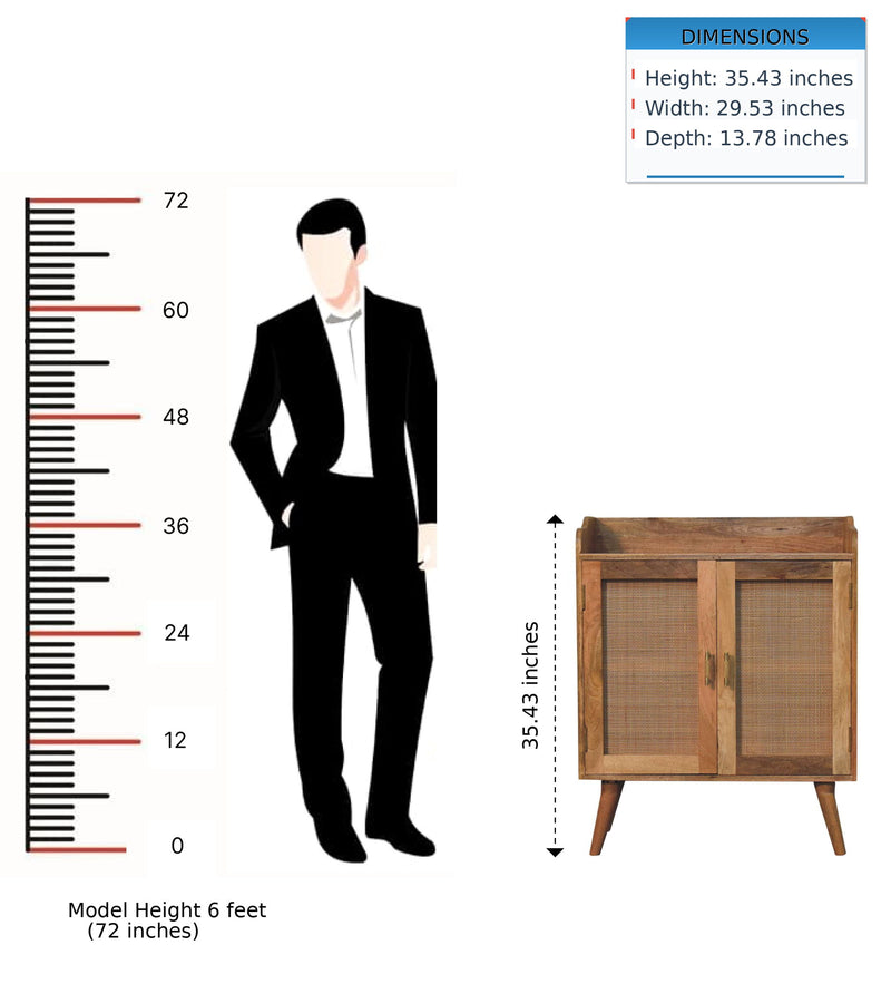 Larissa - T Bar Raised Cabinet - Brown - R&R Furniture Gallery (Fountain Valley, CA)