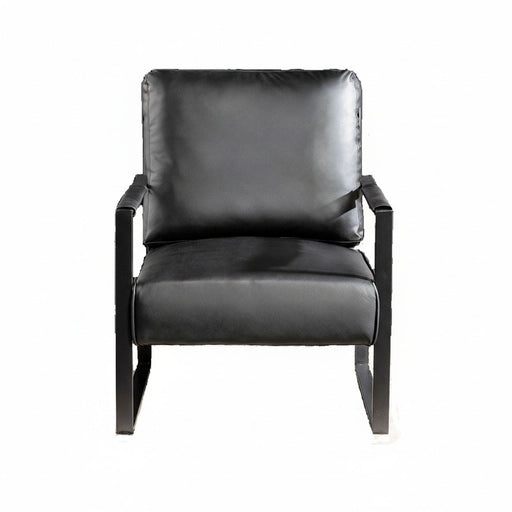 Classic Mid Century Modern Accent Chair With Durable Square Metal Frame, Armchair - R&R Furniture Gallery (Fountain Valley, CA)