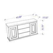 Ariya - Buffet With Clear Glass Inlay - R&R Furniture Gallery (Fountain Valley, CA)