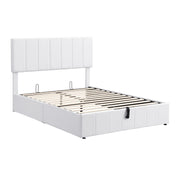 Elegant Upholstered Platform Bed With Hydraulic Storage System - R&R Furniture Gallery (Fountain Valley, CA)