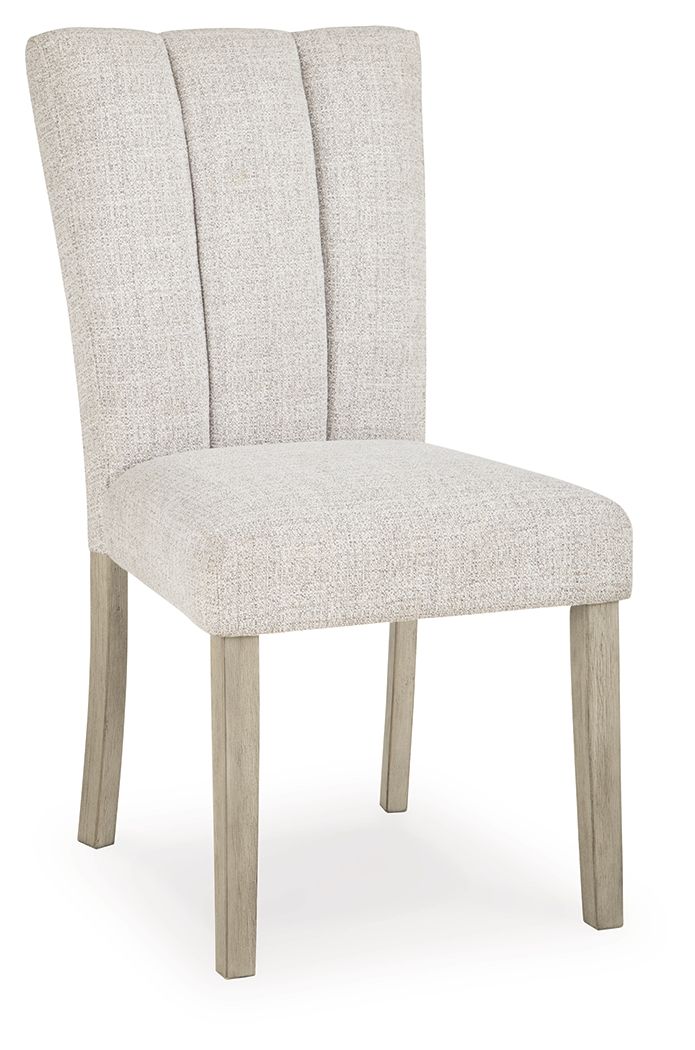Larawyn - Dining Upholstered Side Chair (Set of 2) - Bisque - R&R Furniture Gallery (Fountain Valley, CA)