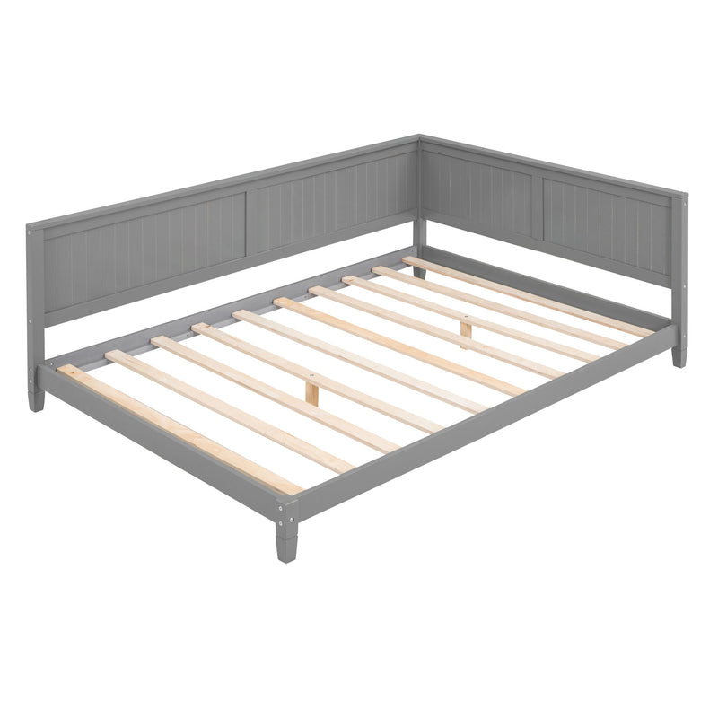 Modern DreamHaus daybed sofa bed with sleek design, featuring plush cushions and wooden legs, perfect for versatile living spaces.