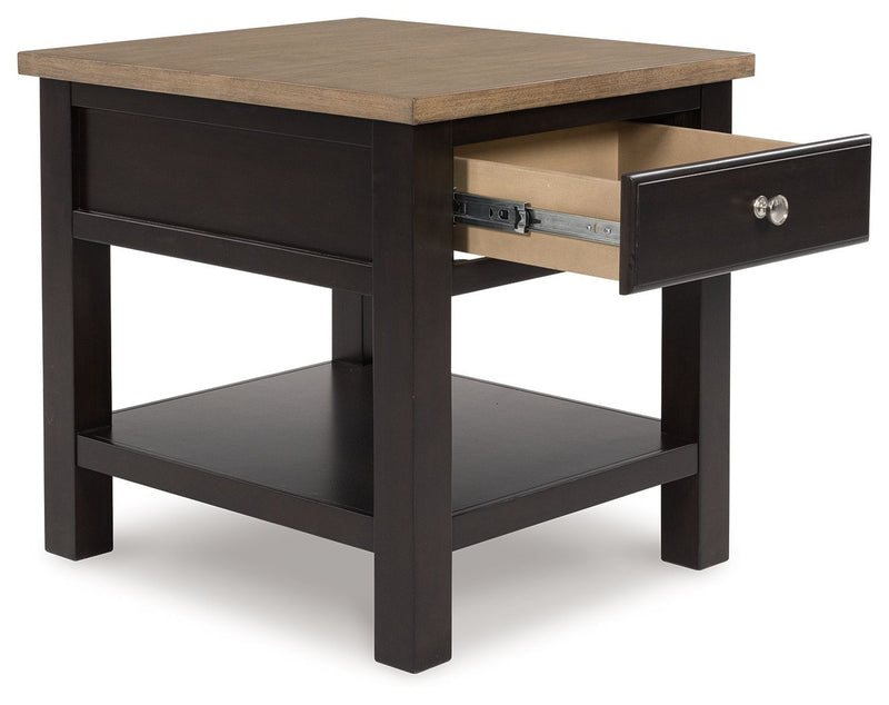 Drazmine - Rectangular End Table - Brown - R&R Furniture Gallery (Fountain Valley, CA)