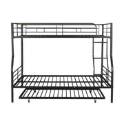 Steel construction bunk bed by DreamHaus featuring sturdy metal frame and twin-sized sleeping areas with safety rails.