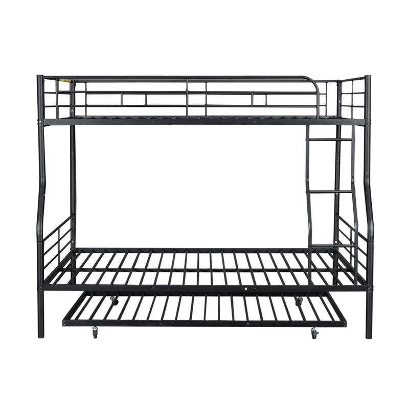 Steel construction bunk bed by DreamHaus featuring sturdy metal frame and twin-sized sleeping areas with safety rails.