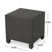 Noble House minimalist accent side table with a sleek design, featuring a smooth surface and modern style for living room decor.