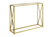 Accent Console Table For Entryway, Contemporary & Modern - Gold - R&R Furniture Gallery (Fountain Valley, CA)