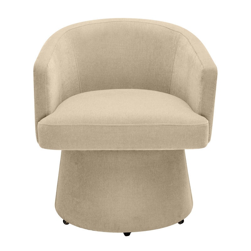 Kristen - Upcycled Chenille Rolling Desk Chair - R&R Furniture Gallery (Fountain Valley, CA)