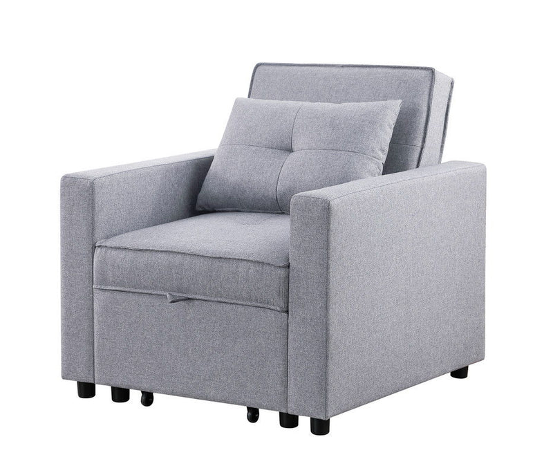 Zoey - Convertible Sleeper Chair With Side Pocket - R&R Furniture Gallery (Fountain Valley, CA)