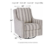 Kambria - Swivel Glider Accent Chair - R&R Furniture Gallery (Fountain Valley, CA)