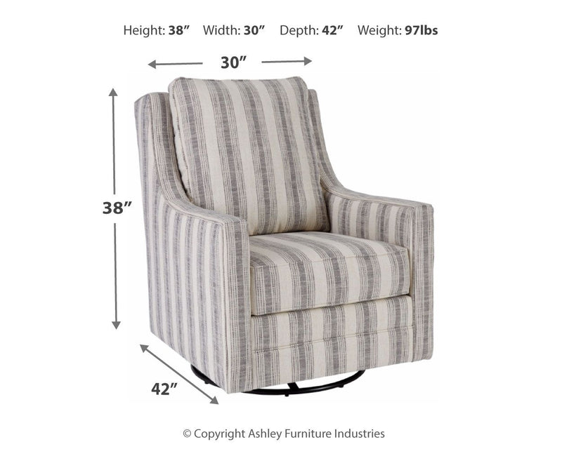 Kambria - Swivel Glider Accent Chair - R&R Furniture Gallery (Fountain Valley, CA)