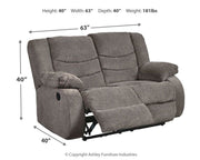 Tulen - Reclining Loveseat - R&R Furniture Gallery (Fountain Valley, CA)
