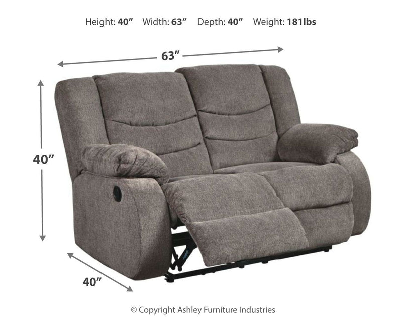 Tulen - Reclining Loveseat - R&R Furniture Gallery (Fountain Valley, CA)