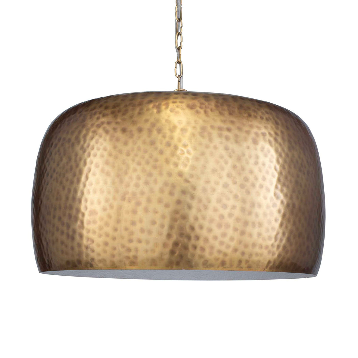 Lemont - Hammered Brass 1 Light Pendant - Brass