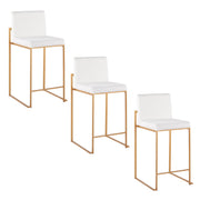 Lumi Source Fuji contemporary high back stylish counter stool with sleek design and modern finish, perfect for kitchen or bar area.