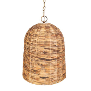 Rotorua - 1 Light Sea Grass Pendant - Light Brown