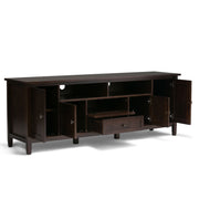 Warm Shaker - TV Media Stand Handcrafted - Tobacco Brown - R&R Furniture Gallery (Fountain Valley, CA)