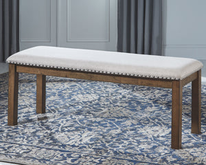 Moriville - Upholstered Bench - Beige - R&R Furniture Gallery (Fountain Valley, CA)