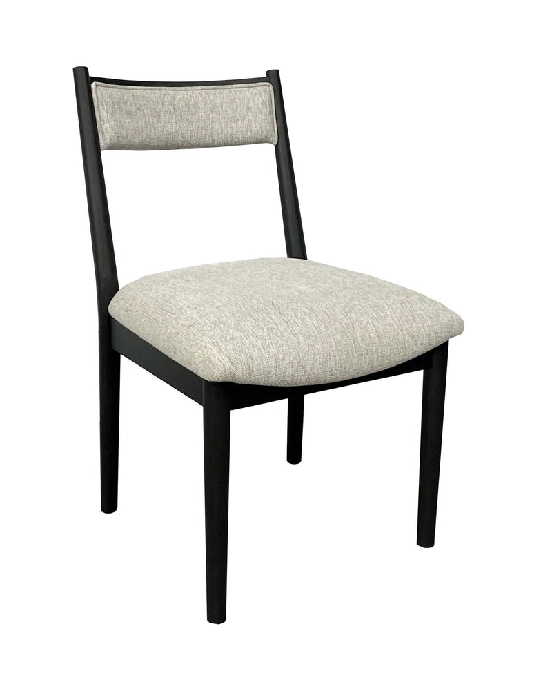 Comfortable Upholstery Cresent Chair (Set of 2) - Peppercorn - R&R Furniture Gallery (Fountain Valley, CA)