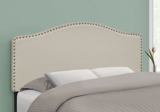 Full Size, Bed Headboard Only, Upholstered, Transitional - Beige - R&R Furniture Gallery (Fountain Valley, CA)