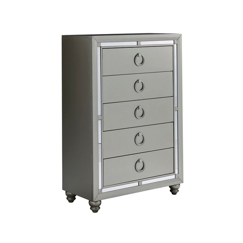 Chloe - Chest - Gemstone Silver - R&R Furniture Gallery (Fountain Valley, CA)