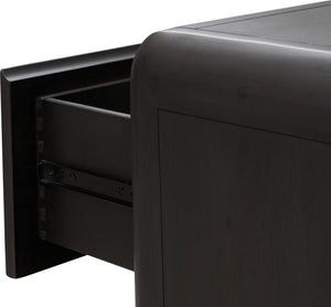 Xolani Two Drawer Acacia Wood Nightstand in Jaguar