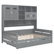 Daybed With All-In-One Cabinet And Shelf - R&R Furniture Gallery (Fountain Valley, CA)