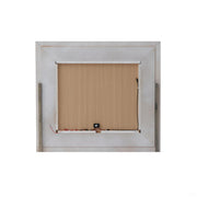 White Hollywood Hills mirror by Glory Furniture featuring a sleek, modern design with a reflective glass surface.