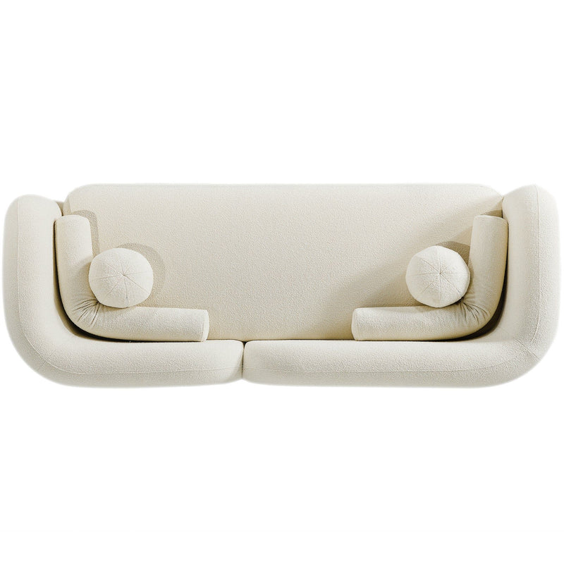 Donna - Japandi Design Boucle Sofa - R&R Furniture Gallery (Fountain Valley, CA)