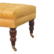 Buffalo - Ottoman With Castor Legs - R&R Furniture Gallery (Fountain Valley, CA)
