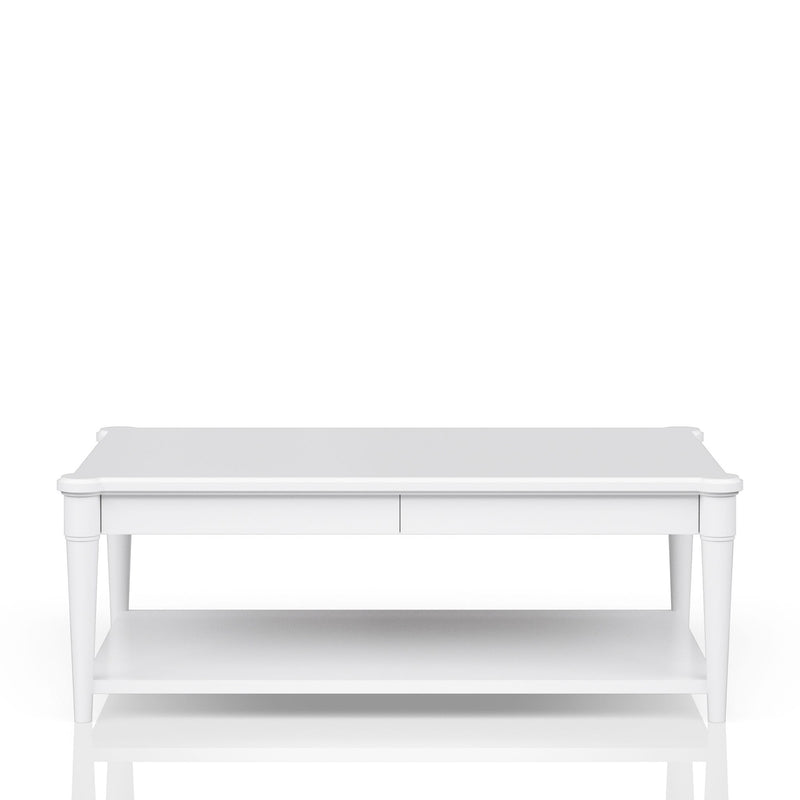 Cocktail Table With Two Storage Drawers And Casters - R&R Furniture Gallery (Fountain Valley, CA)