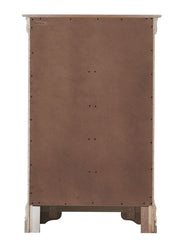 Silver Champagne Verona accent chest by Glory Furniture with sleek design and silver finish, ideal for stylish storage.