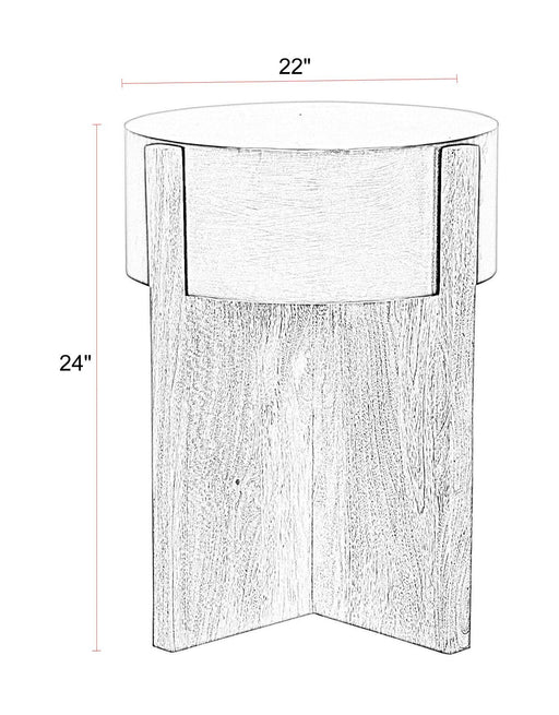 Aspen - 42" Round Cocktail Table With 2 End Tables - Barton Bronze - R&R Furniture Gallery (Fountain Valley, CA)
