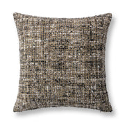 Black and ivory Villa Classics Porter 22x22 inch accent pillow by Classic Home with elegant design and plush fabric.