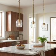 Vista - Single Pendant Chain Hanging Light - Clear / Gold - R&R Furniture Gallery (Fountain Valley, CA)