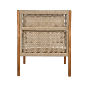 Acacia Wood Patio Furniture Club Chair, Outdoor Wicker Armchair, Deep Seating With Soft Cushions For Porch - Teak / Mix Brown - R&R Furniture Gallery (Fountain Valley, CA)