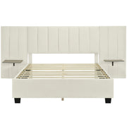 Upholstered Platform Bed With Big Headboard - R&R Furniture Gallery (Fountain Valley, CA)