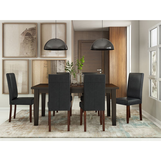 Acadian - Parson Dining Chair (Set of 2) - Distressed Black - R&R Furniture Gallery (Fountain Valley, CA)