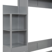 Murphy Wall Bed With LED Lights, Shelves And Drawers - R&R Furniture Gallery (Fountain Valley, CA)