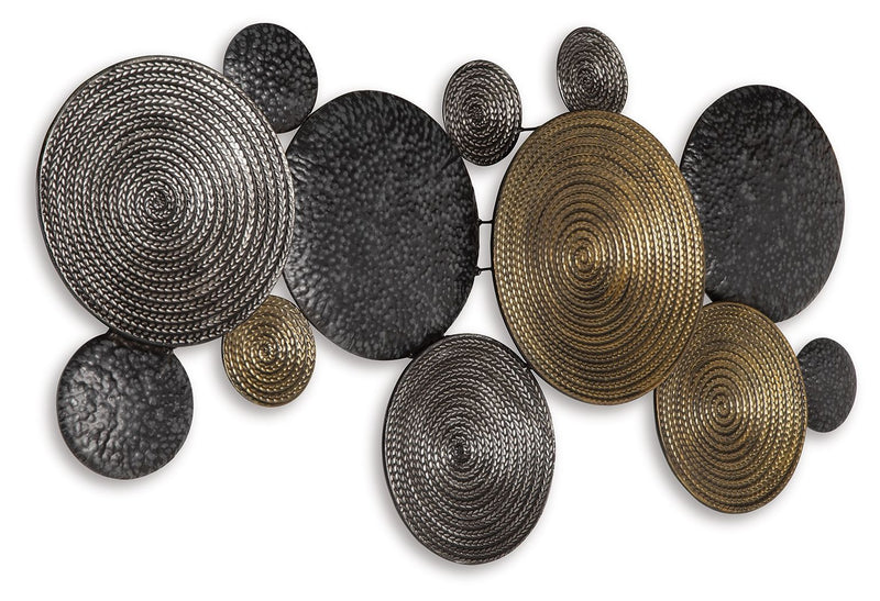 Emsley - Wall Decor - Metallic / Black / Gray - R&R Furniture Gallery (Fountain Valley, CA)