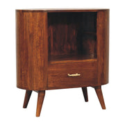 Cortez - T Bar Open Slot Cabinet - Dark Brown - R&R Furniture Gallery (Fountain Valley, CA)