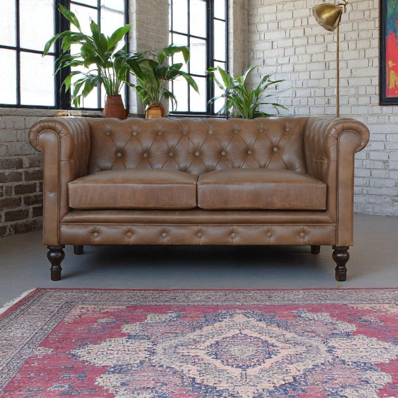 Buffalo - Chesterfield Sofa - Brown - R&R Furniture Gallery (Fountain Valley, CA)