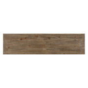 Uttermost Layton geometric accent console cabinet in light brown wood with sleek modern design and gold accents.