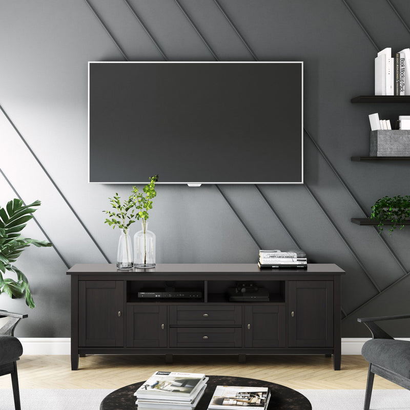 Warm Shaker - TV Media Stand - Hickory Brown - R&R Furniture Gallery (Fountain Valley, CA)