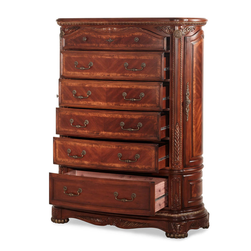 Cortina - 6-Drawer Chest - Honey Walnut - R&R Furniture Gallery (Fountain Valley, CA)
