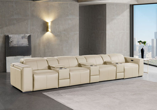 1224 - 7-Piece Modular Power Reclining Sofa In With 4 Power Recliners & Power Headrests - R&R Furniture Gallery (Fountain Valley, CA)
