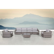 Outdoor Wicker Conversation Set With Cushions, All Weather - R&R Furniture Gallery (Fountain Valley, CA)