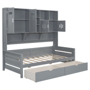 Daybed With All-In-One Cabinet And Shelf - R&R Furniture Gallery (Fountain Valley, CA)