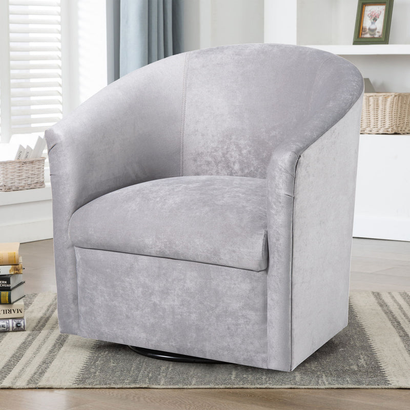 Eden - Swivel Chair With Upholstery And Hardwood Frame - R&R Furniture Gallery (Fountain Valley, CA)