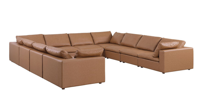 1100 - 10-Piece U-Shaped Sectional In Top-Grain Italian Leather